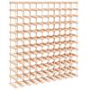 vidaXL Wijnrek voor 120 flessen 112,5x23x123,5cm massief grenenhout