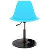 vidaXL Eetkamerstoelen 2 st draaibaar PP blauw