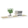 vidaXL Wandschappen zwevend 4 st 90x23,5x3,8 cm MDF eikenkleurig wit