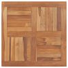 vidaXL Tafelblad vierkant 80x80x2,5 cm massief teakhout