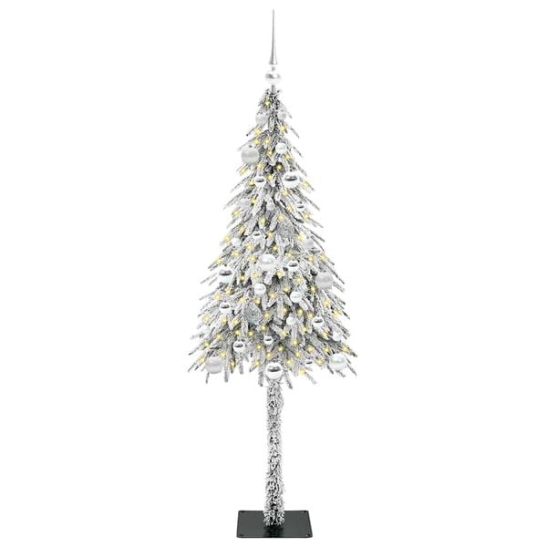 vidaXL Kerstboom met 150 LED met standaard Wit 150 cm PE en staal