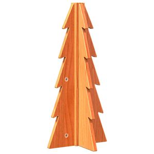 vidaXL Kerstdecoratie kerstboom 49 cm massief grenenhout wasbruin