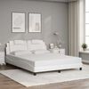 vidaXL Bedframe "Viana" zonder matras kunstleer wit 160x200 cm