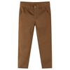 vidaXL Kinderbroek 116 cognackleurig