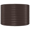 vidaXL Plantenbak 249x100x68 cm gegalvaniseerd staal bruin
