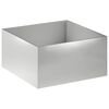 vidaXL Tuin Bloempot zilver 60 x 60 x 40 cm Roestvrij staal