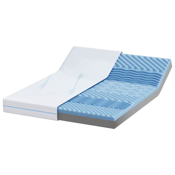 vidaXL Matras Wit 140 x 200 cm Jacquard stof