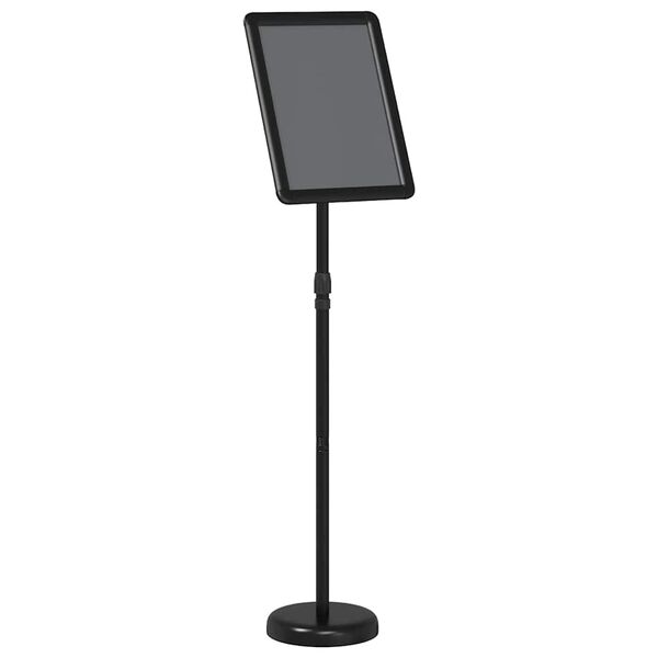 vidaXL Beurs Displays Zwart 25 x 25 x 125 cm Aluminium