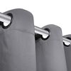 vidaXL Gordijnen met metalen ringen verduisterend 135x175 grijs 2 st