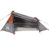vidaXL Tunneltent 2-persoons waterdicht grijs en oranje