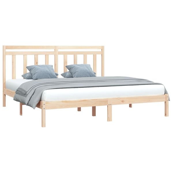 vidaXL Bedframe massief hout 200x200 cm