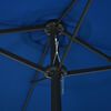 vidaXL Parasol met aluminium paal 460x270 cm blauw