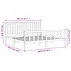 vidaXL Bedframe zonder matras massief grenenhout 200x200 cm