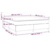 vidaXL Boxspring met matras fluweel lichtgrijs 180x200 cm