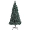 vidaXL Artificial Pre-lit Kerstboom met Bal Set Groen 150 cm PET