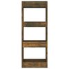 vidaXL Boekenkast/kamerscherm 40x30x103 cm bewerkt hout gerookt eiken