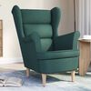 vidaXL Fauteuil 74x84x100 cm stof donkergroen