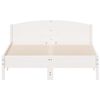 vidaXL Bedframe zonder matras massief grenenhout wit 120x200 cm