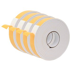 vidaXL Zelfklevende schuimtape 4 st Wit 40mm x 5m CR Schuim