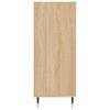 vidaXL Hoge kast 57x35x90 cm bewerkt hout sonoma eikenkleurig