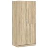 vidaXL Kledingkast 80x52x180 cm bewerkt hout sonoma eikenkleurig