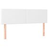 vidaXL Boxspring met matras en LED kunstleer wit 140x200 cm