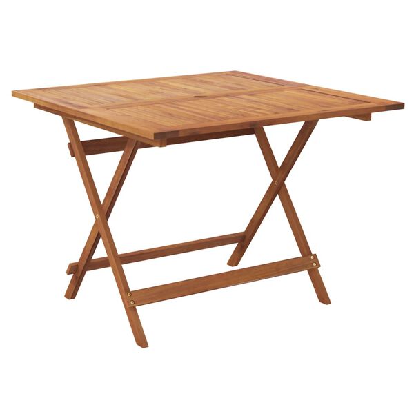 vidaXL Tuintafel inklapbaar 90x90x75 cm massief acaciahout