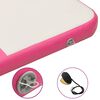 vidaXL Gymnastiekmat met pomp opblaasbaar 200x200x10 cm PVC roze