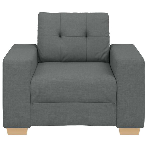vidaXL Fauteuil 100x78x80 cm stof donkergrijs