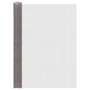 vidaXL Gaas Scherm 120 x 200 cm 3 Mesh RVS 201 Zilverkleurig