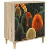 vidaXL Ladekast ZAANDAM Bosprint 66 x 36,5 x 75 cm Bewerkt hout Sonoma