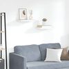 vidaXL Wandschappen 2 st zwevend 40x23x3,8 cm MDF eikenkleurig en wit
