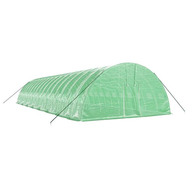 vidaXL Tuinkas met stalen frame 96 m&sup2; 16x6x2,85 m groen