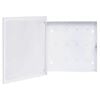 vidaXL Sleutelkast met magneetbord 35x35x4 cm wit