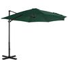 vidaXL Parasol met draagbare voet groen