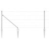 vidaXL Gecombineerd draadhek met spikes 100 x 0,8 m Zilverkleurig Mesh