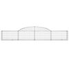 vidaXL Schanskorven 17 st gewelfd 300x30x40/60 cm gegalvaniseerd ijzer