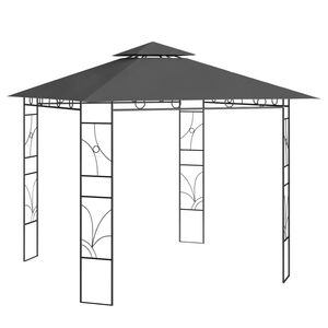 vidaXL Prieel 160 g/m&sup2; 3x3x2,7 m antracietkleurig