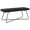 vidaXL Bank Zwart 110 x 40 x 45 cm fluweel