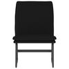 vidaXL Loungestoel 52x75x76 cm stof zwart