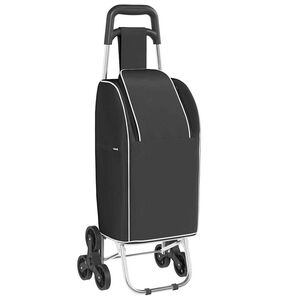 vidaXL Winkel trolley Zwart 39,5 x 33 x 93 cm Oxford stof
