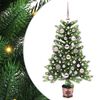 vidaXL Kerstboom met 150 LED met standaard Groen 90 cm PE