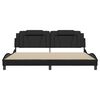 vidaXL Bedframe "Viana" met LED zonder matras zwart 200x200 cm
