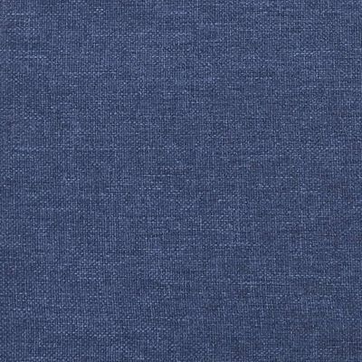 vidaXL Boxspring met matras stof blauw 120x190 cm