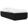 vidaXL Bedframe Zwart eiken 80 x 200 cm Bewerkt hout