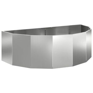 vidaXL Plantenbak Zilver 120 x 60 x 35 cm Gegalvaniseerd staal