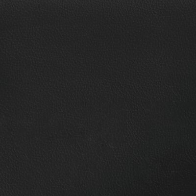 vidaXL Tweezitsbank met sierkussens 120 cm kunstleer zwart