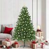 vidaXL Kerstboom met 300 LED met standaard Groen 180 cm PE