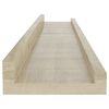 vidaXL Wandschappen 4 st 60x9x3 cm sonoma eikenkleurig