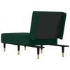 vidaXL Chaise longue fluweel donkergroen